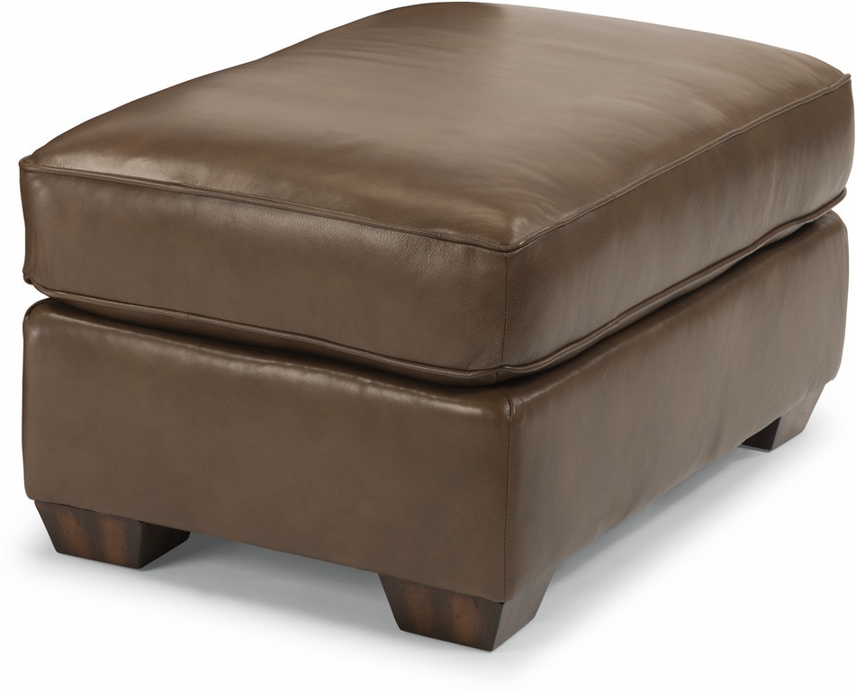 Flexsteel Leather Cocktail Ottoman 3535-09