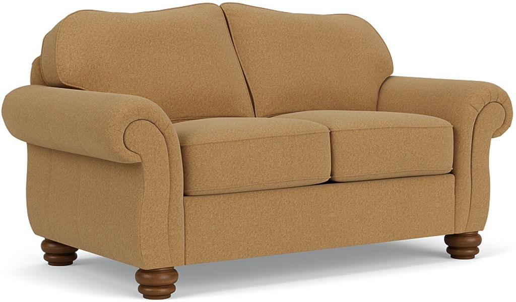 Flexsteel Bexley Leather Loveseat Without Nailhead Trim 364620
