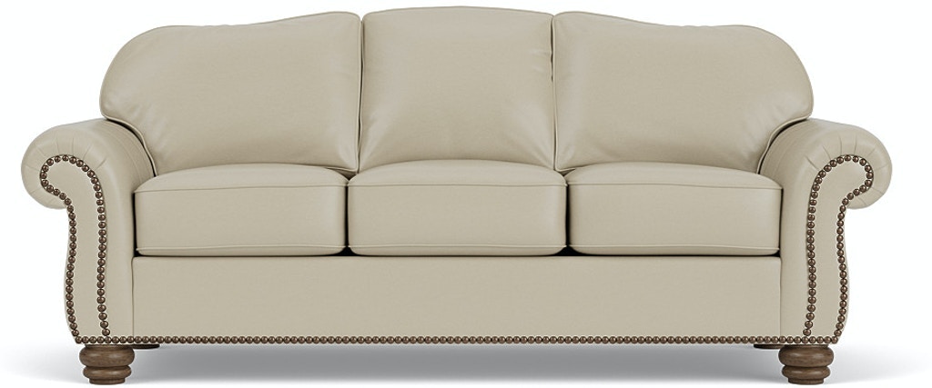 Flexsteel Bexley Leather Sofa With Nailhead Trim 364831 Portland, OR