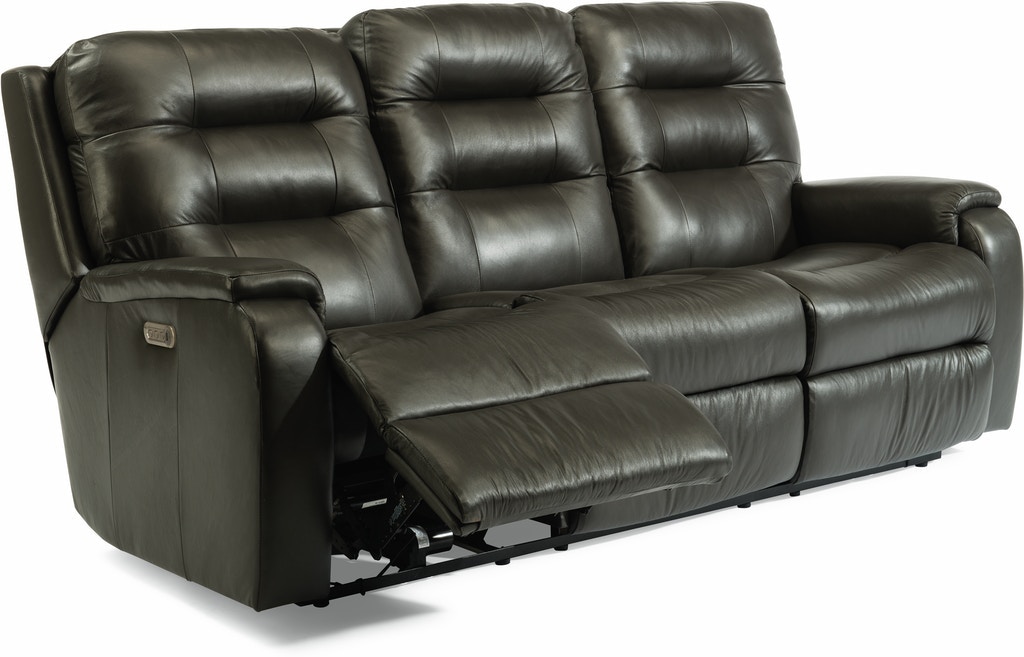 ソファー Flexsteel Arlo Power Reclining Sofa with Power Headrests and