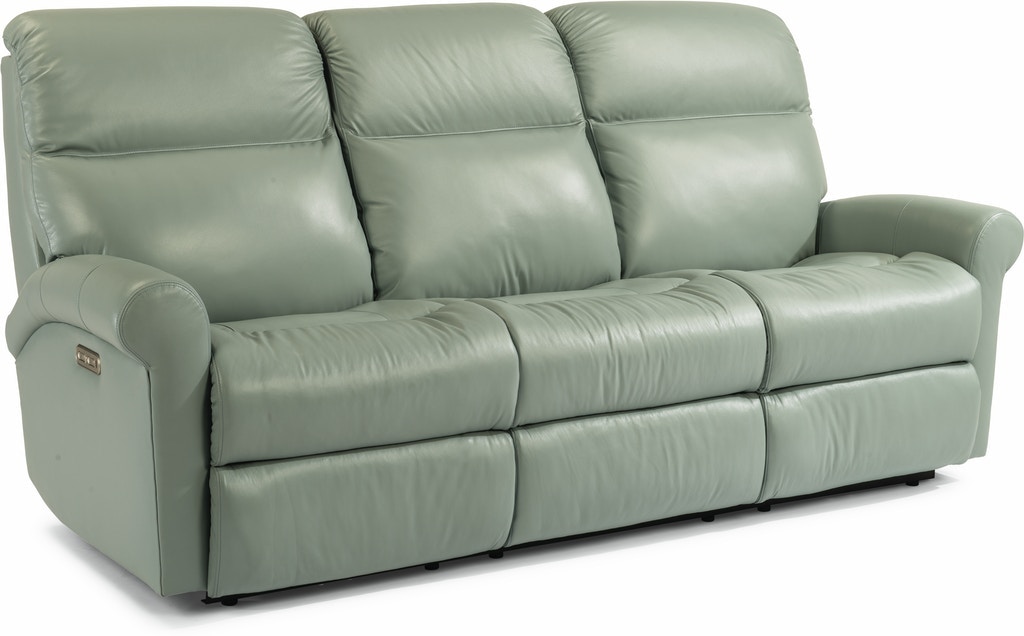 Flexsteel leather on sale reclining sofa