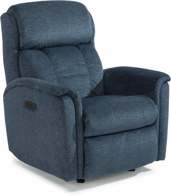 Flexsteel Minnie Fabric Power Recliner with Power Headrest - Thumbnail 4