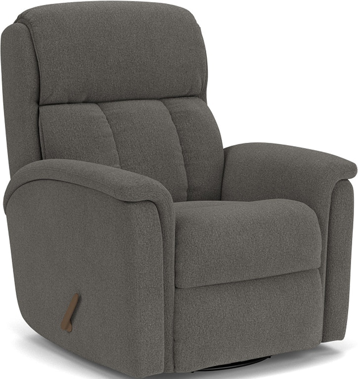 Flexsteel Chip Fabric Swivel Gliding Recliner - Thumbnail 5