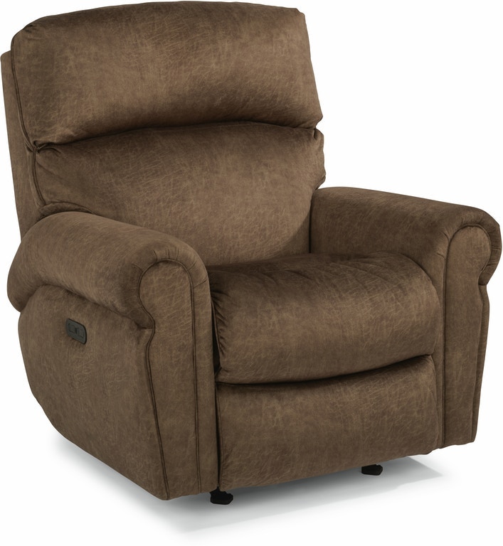 Flexsteel Fabric Power Recliner with Power Headrest 4504-50H