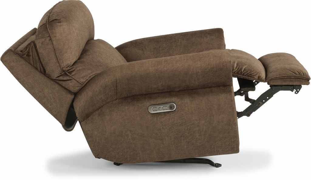 Flexsteel Langston Fabric Power Recliner with Power Headrest - Thumbnail 3