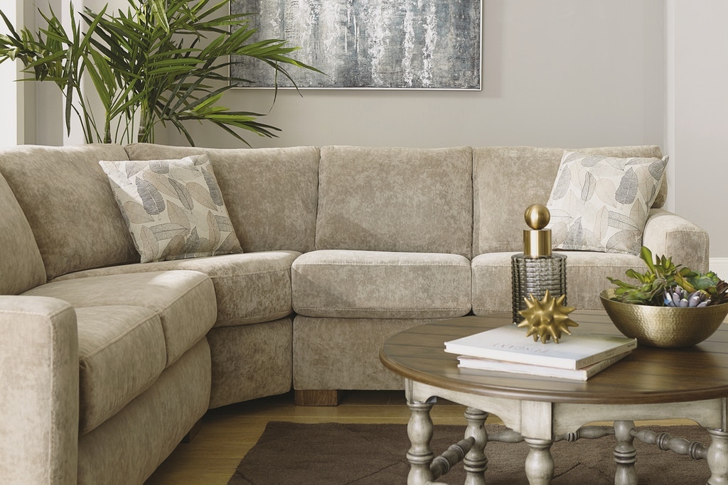 Flexsteel Bryant Leather Sectional B3399Sect Portland, OR Key Home