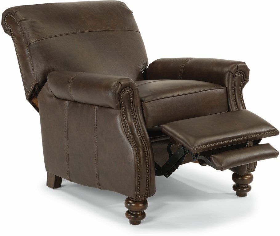 leather recliner with nailhead trim