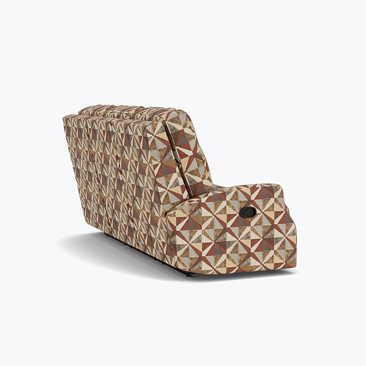 Flexsteel Devon Fabric Power Reclining Sofa with Power Headrests And