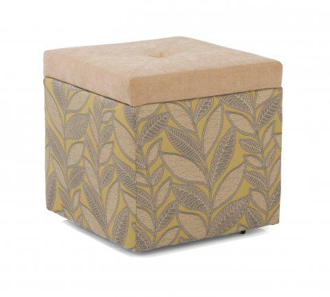 Flexsteel Kube Fabric And Kashmira Storage Ottoman 741609SK Portland