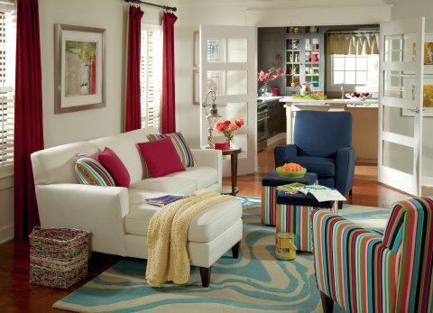 Flexsteel Kube Fabric And Kashmira Storage Ottoman 741609SK Portland