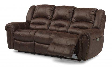  Flexsteel Downtown Fabric Power Reclining Sofa with Power 