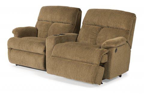 Flexsteel Triton Fabric Power Reclining Sectional 7098SECTP Portland, OR Key Home Furnishings