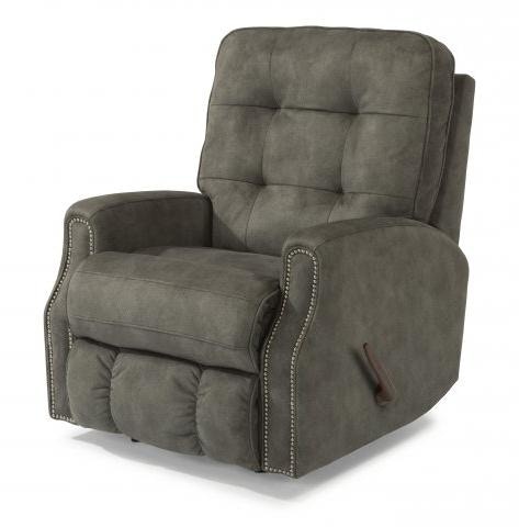 Flexsteel Devon Fabric Recliner With Nailhead Trim 288150 Portland