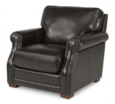 Flexsteel Chandler Leather Chair 136510 Portland, OR Key Home