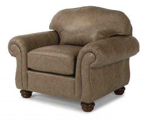 Flexsteel Bexley Leather Chair Without Nailhead Trim 364610 Portland