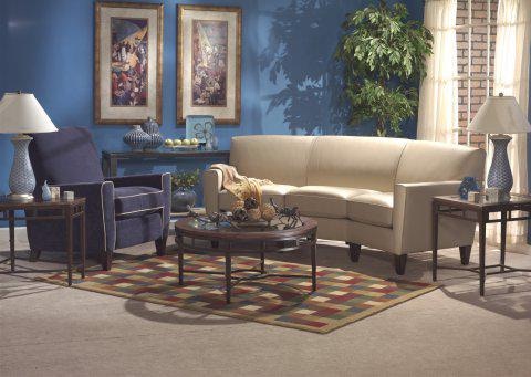 Flexsteel Digby Leather Conversation Sofa 3966-323 ...