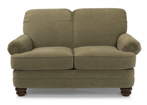 Flexsteel Leather Loveseat Without Nailhead Trim B3790-20