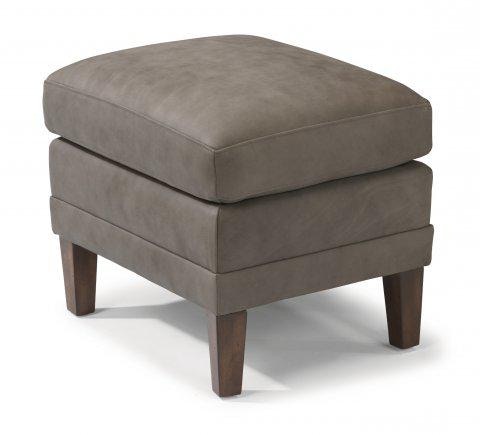 Flexsteel Max Leather Ottoman 128208 Portland, OR Key Home Furnishings