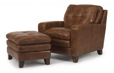 Flexsteel South Street Leather Ottoman 1644-08 - Portland, OR | Key ...