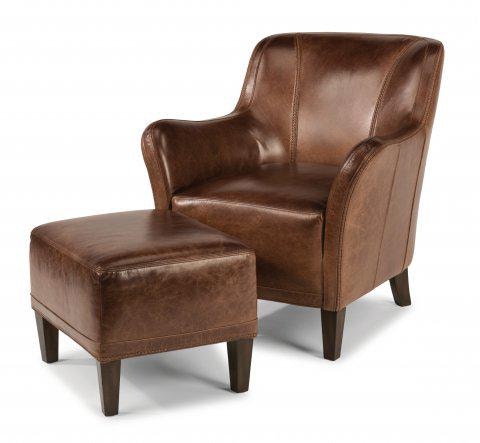 flexsteel wheatley leather chair