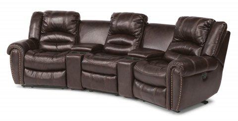 Flexsteel Crosstown Leather Power Reclining Sofa 1210-62P