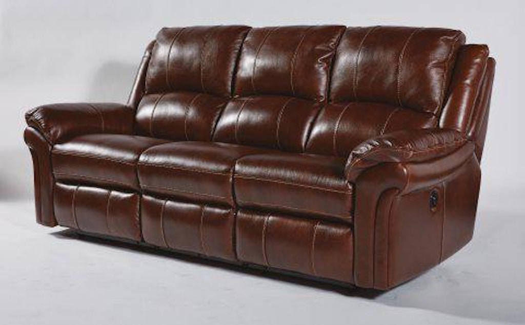 flexsteel dandridge leather power reclining sofa
