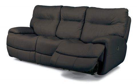  Flexsteel Evian Leather Power Reclining Sofa 1447-62P 