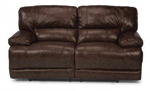 Flexsteel Fleet Street Leather Power Reclining Loveseat 1237-60P
