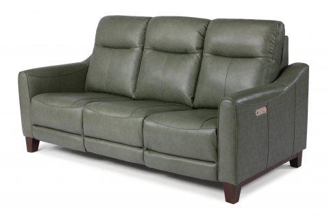 Flexsteel Forte Leather Power Reclining Sofa With Power Headrests 1197 ...