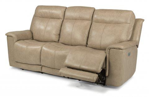 Flexsteel Miller Leather Power Reclining Sofa With Power Headrests 1729   Flexsteel Leather Power R Miller 1729 62ph 4 