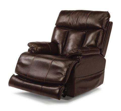 Flexsteel Clive Leather Power Recliner With Power Headrest 1595-50PH ...