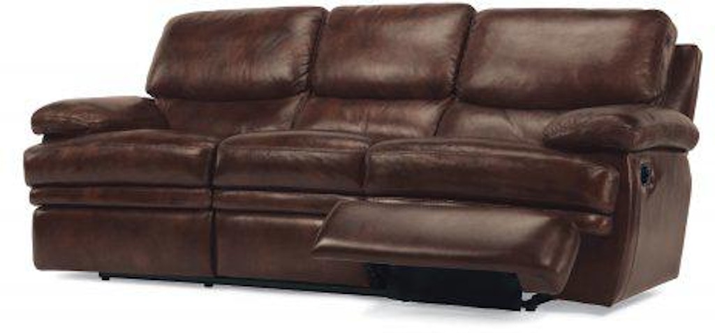 flexsteel dylan leather sofa