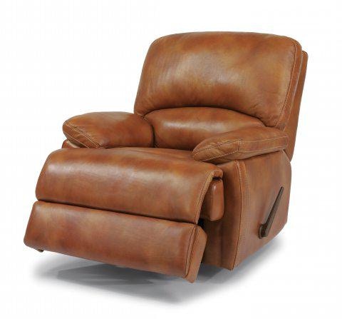 Flexsteel leather swivel deals chair