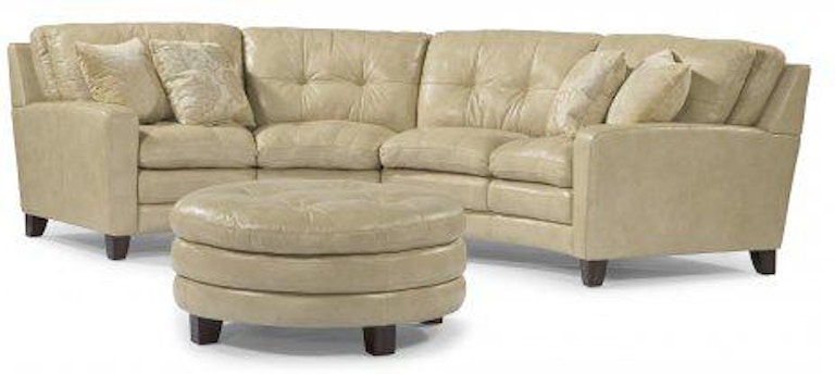 Flexsteel Living Room South Street Leather Sectional