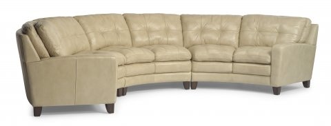 Flexsteel leather outlet sectional