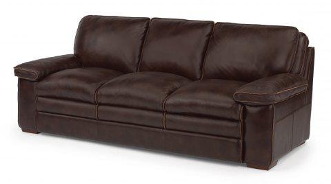 Flexsteel Penthouse Leather Sofa 177431 Portland, OR Key Home Furnishings