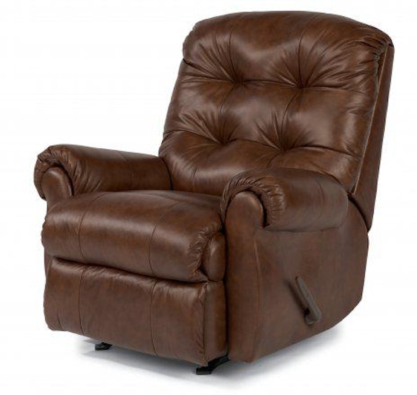 flexsteel living room leather chair