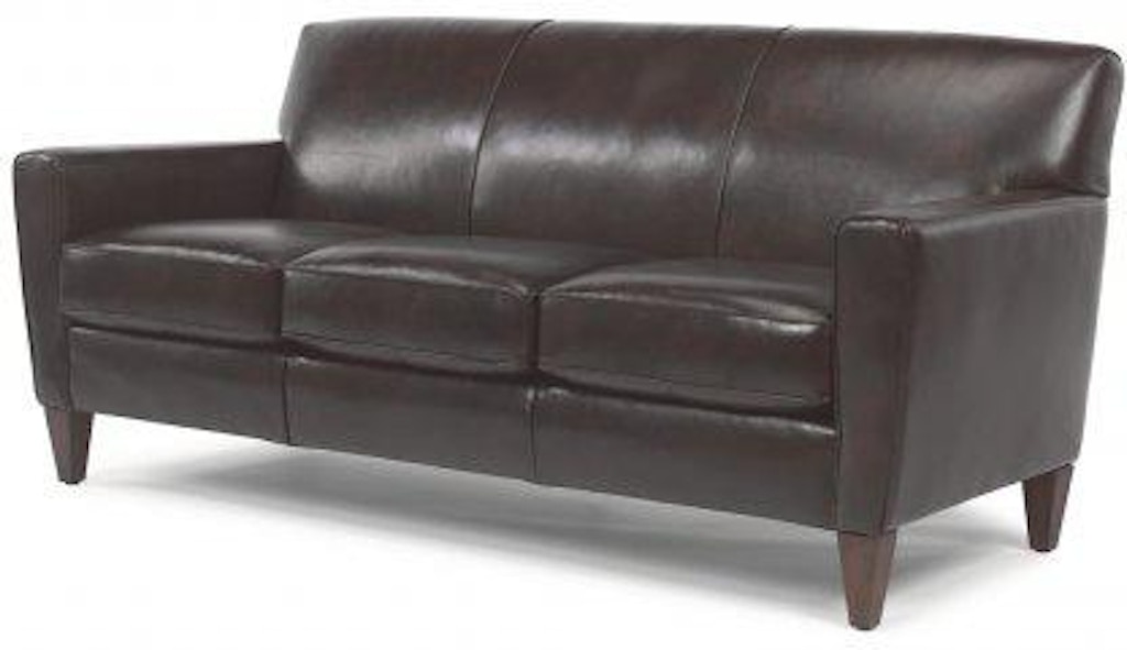 Flexsteel Digby Leather Three Cushion Sofa 3966 31