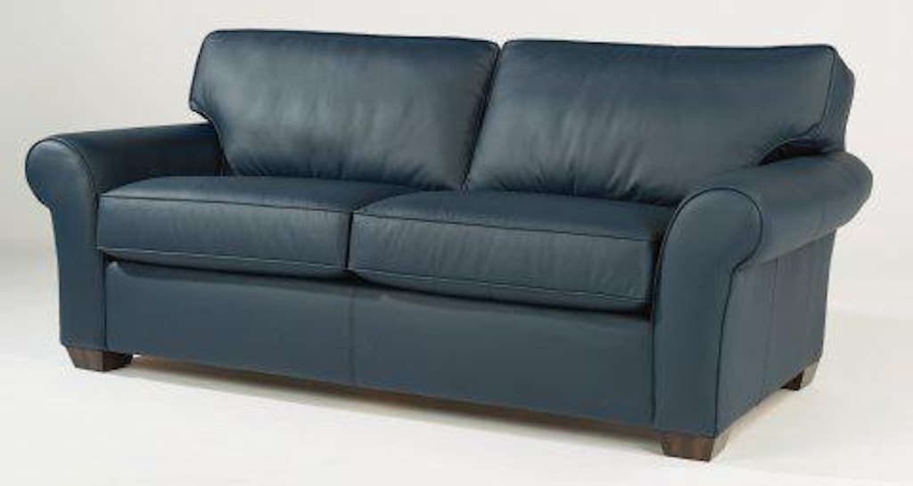 flexsteel vail leather sofa price
