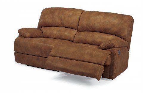 2 cushion leather outlet sofa