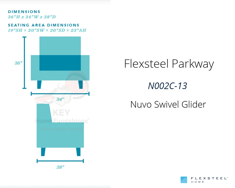 flexsteel parkway swivel glider