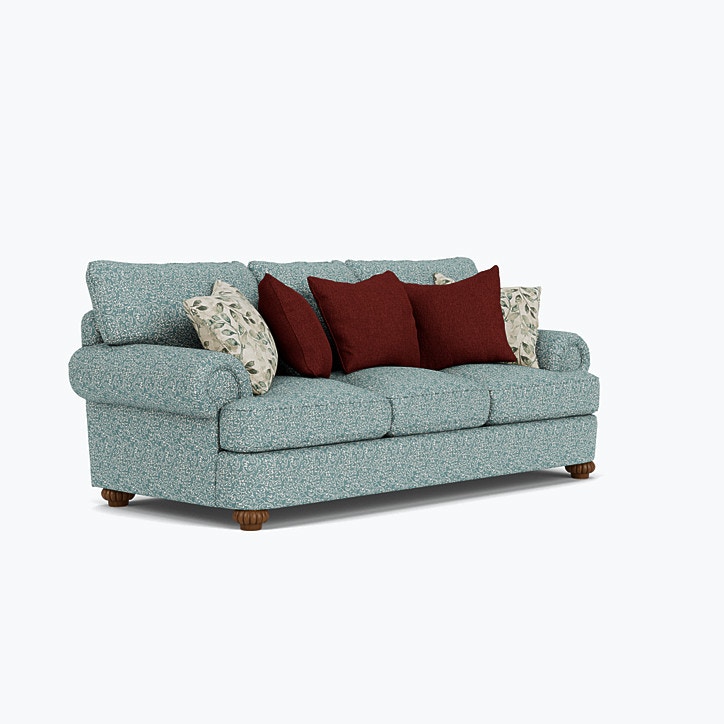 Flexsteel Patterson Fabric Sofa Without Nailhead Trim 73213197530