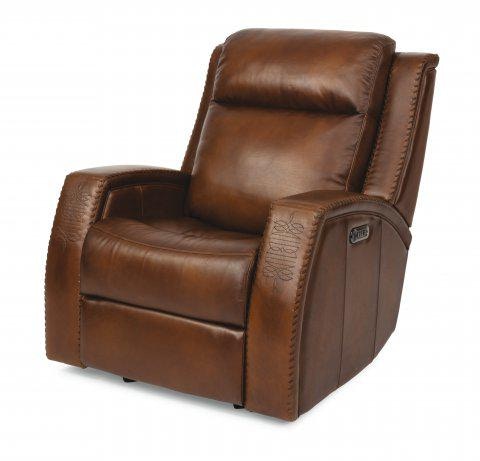 Flexsteel Mustang Power Gliding Recliner with Power Headrest 187354PH