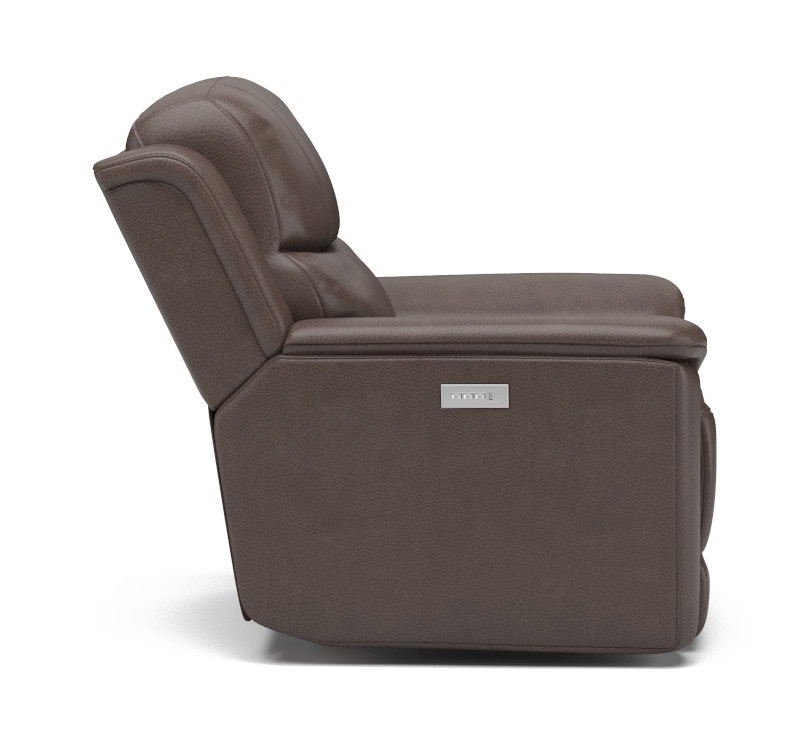 Flexsteel Cade Leather Recliner with Power Headrest 118350PH63772