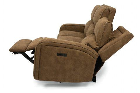 Flexsteel Nirvana Fabric Power Reclining Sofa with Power Headrests 1650