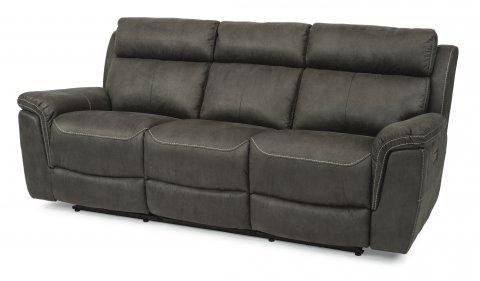 Flexsteel Rhett Power Reclining Sofa with Power Headrests 