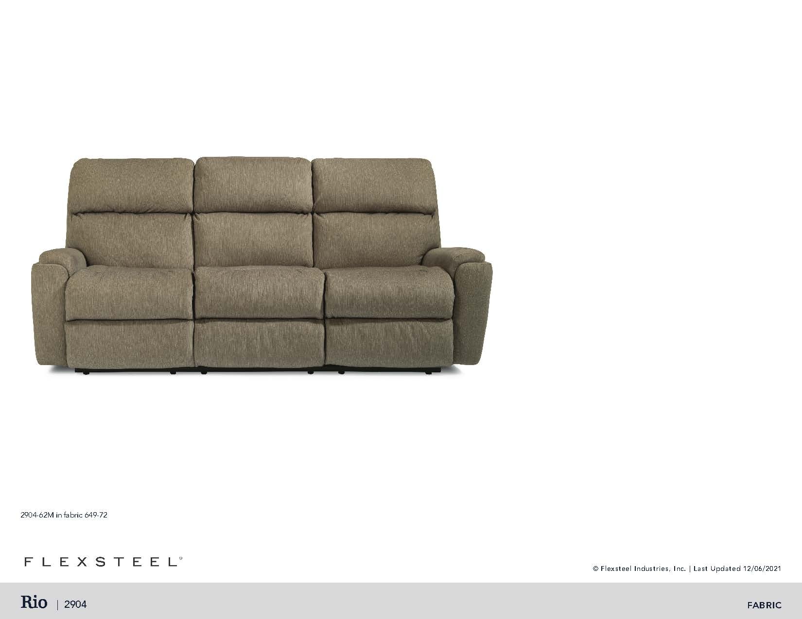 Flexsteel Rio Fabric Power Reclining Sofa 2904-62M - Portland, OR