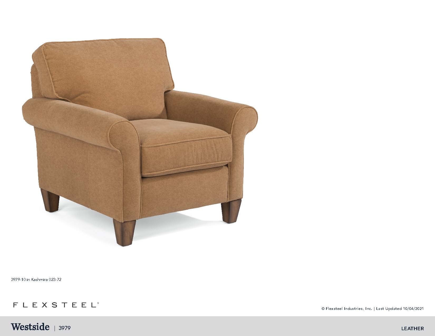 Flexsteel Westside Leather Chair 397910 Portland, OR Key Home