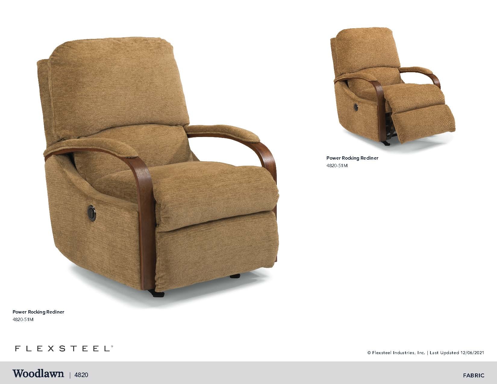 Flexsteel Woodlawn Power Rocking Recliner - Thumbnail 2