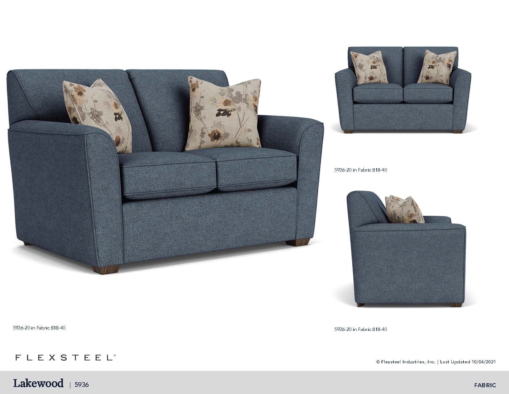 Flexsteel Lakewood Fabric Loveseat 59362012301 Portland, OR Key